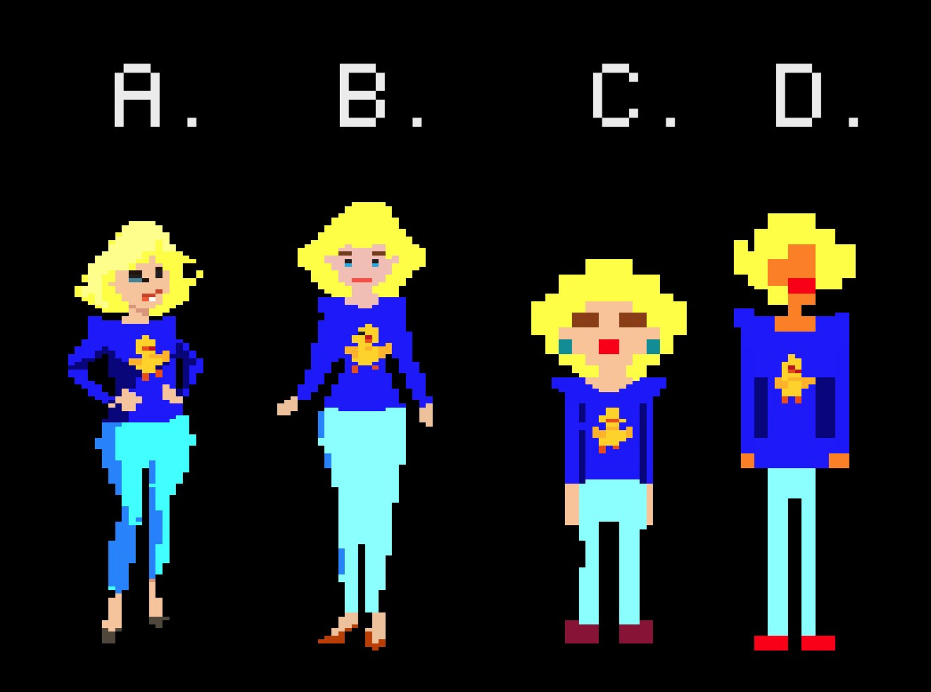 The Goldbergs Pixel Art Design