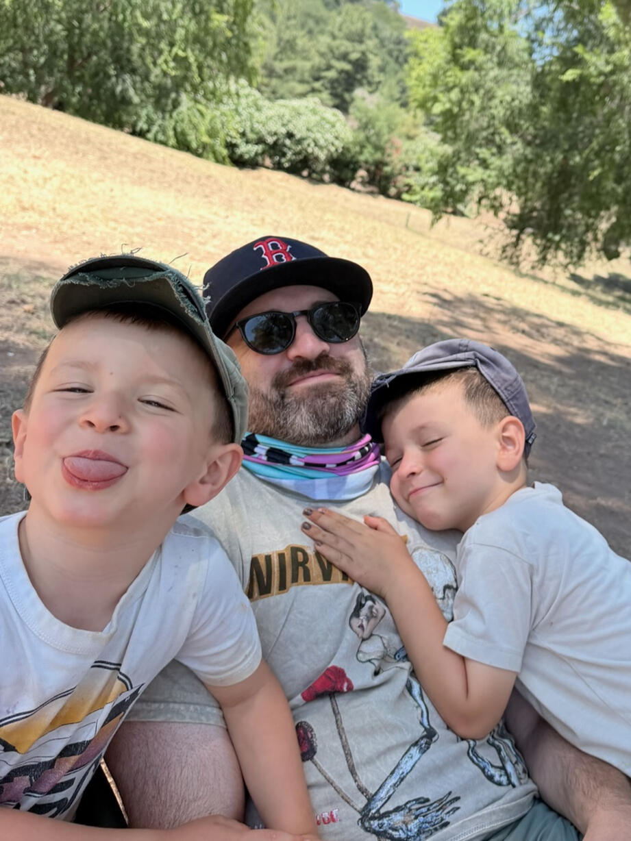 Alex with Twins